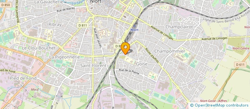 localisation de l'entreprise CONSEIL DEP ORDRE CHIRURGIENS DENTISTES  NIORT