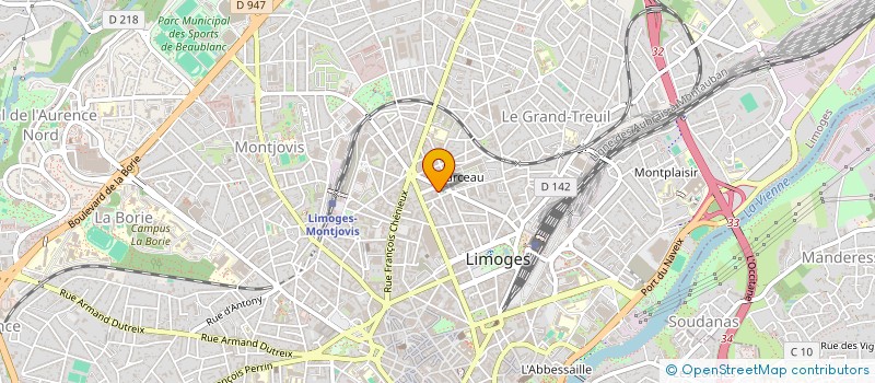 localisation de l'entreprise CONSEIL DEP ORDRE CHIRURGIENS DENTISTES à LIMOGES