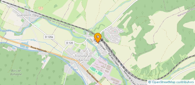 localisation de l'entreprise CONSEIL DEP ORDRE MASSEURS KINESITHERAPEUTES MEUSE à TRONVILLE-EN-BARROIS