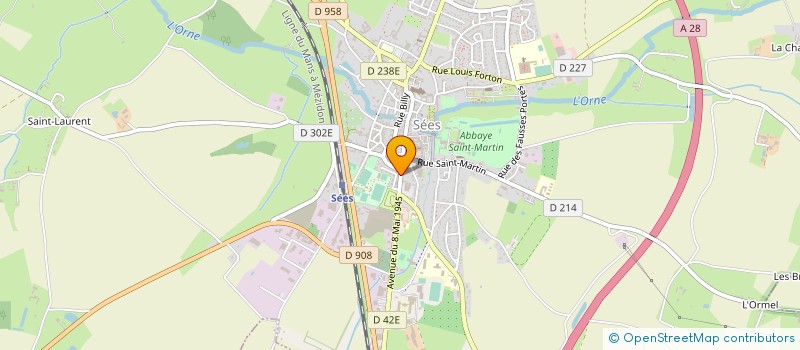 localisation de l'entreprise CONSEIL DEP ORNE CHIRURGIENS DENTISTES à SEES