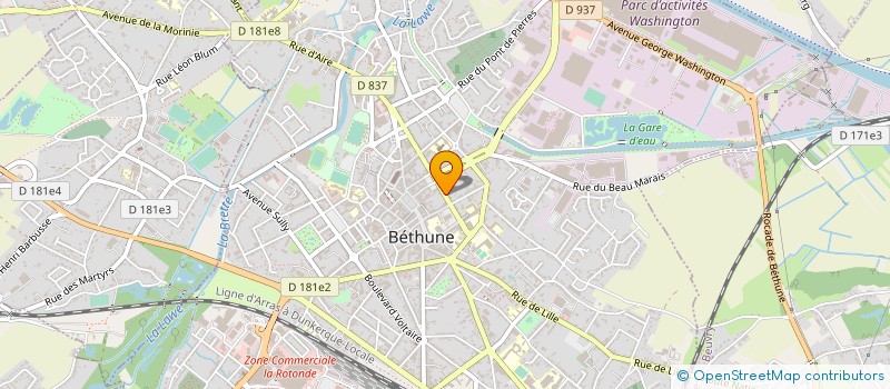 localisation de l'entreprise CONSEIL DEPAR ORDRE CHIRURGIEN DENTISTE à BETHUNE