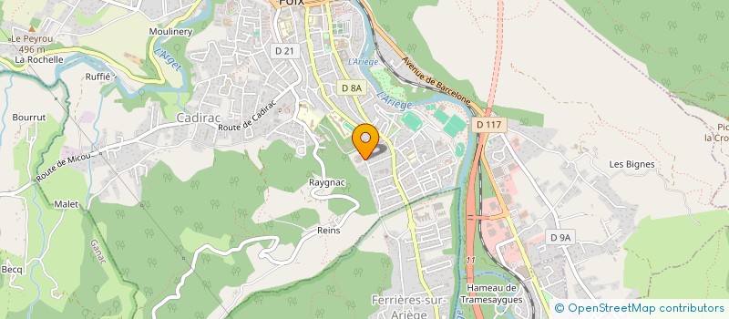 localisation de l'entreprise CONSEIL DEPARTEMENTAL DE L ACCES AU DROIT DE L ARIEGE à FOIX