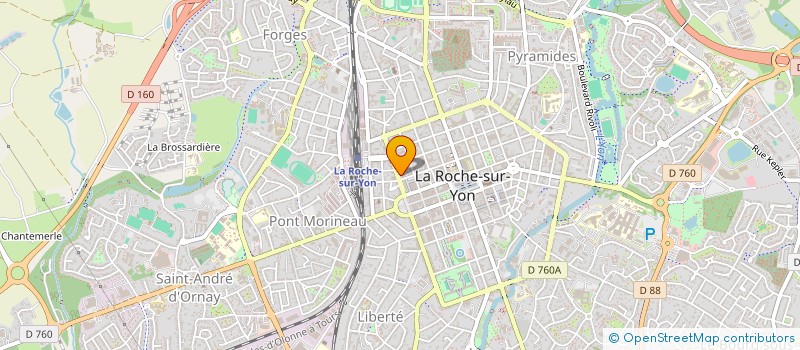 localisation de l'entreprise CONSEIL DEPARTEMENTAL DE L'ACCES AU DROIT DE VENDEE à LA ROCHE-SUR-YON