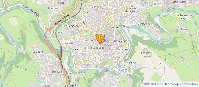 localisation de l'entreprise CONSEIL DEPARTEMENTAL DE L'ACCES AU DROIT DU DEPARTEMENT DE L'AVEYRON à RODEZ