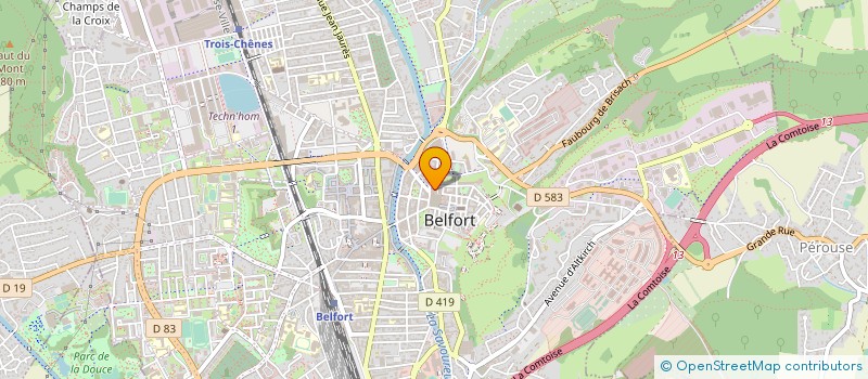 localisation de l'entreprise CONSEIL DEPARTEMENTAL DE L'ACCES AU DROIT DU TERRITOIRE DE BELFORT à BELFORT