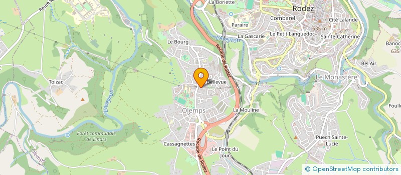 localisation de l'entreprise CONSEIL DEPARTEMENTAL DE L'AVEYRON DE L'ORDRE DES MASSEURS KINESITHERAPEUTES à OLEMPS