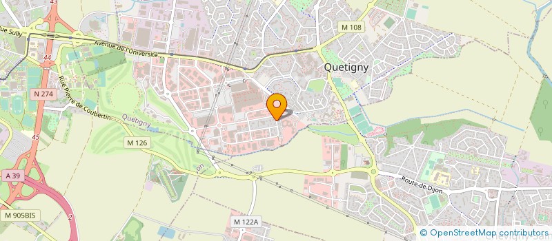 localisation de l'entreprise CONSEIL DEPARTEMENTAL DE L'ORDRE DES CHIRURGIENS-DENTISTES DE COTE D'OR  QUETIGNY