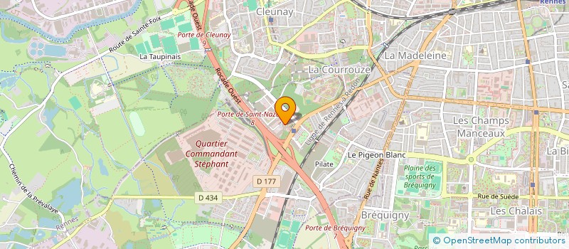 localisation de l'entreprise CONSEIL DEPARTEMENTAL DE L ORDRE DES INFIRMIERS DU FINISTERE ET DU MORBIHAN  SAINT-JACQUES-DE-LA-LANDE