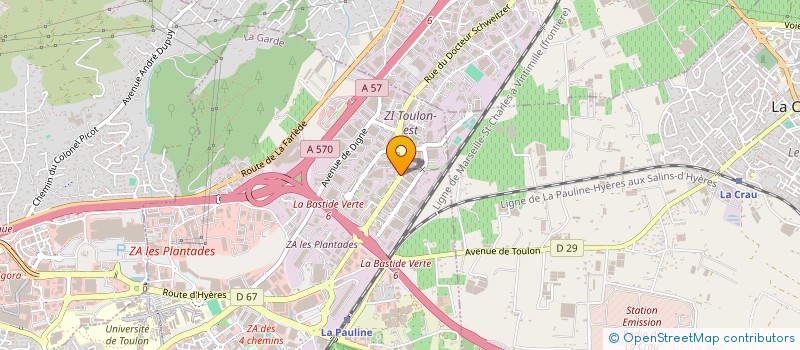localisation de l'entreprise CONSEIL DEPARTEMENTAL DE L ORDRE DES INFIRMIERS DU VAR à LA GARDE