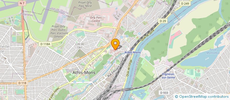 localisation de l'entreprise CONSEIL DEPARTEMENTAL DE L ORDRE DES MASSEURS KINESITHERAPEUTE DE L ESSONNE à ATHIS-MONS