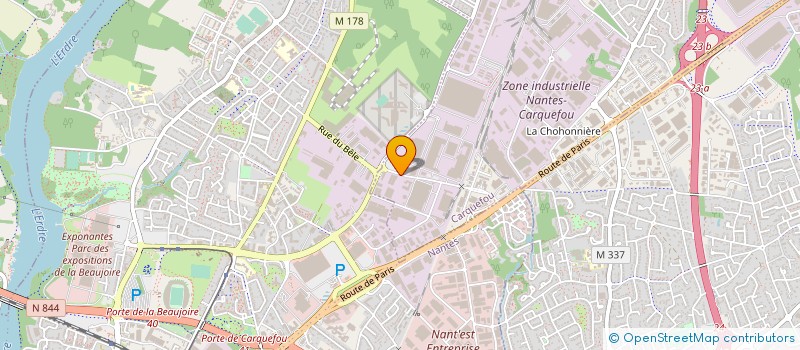 localisation de l'entreprise CONSEIL DEPARTEMENTAL DE L ORDRE DES MASSEURS KINESITHERAPEUTES à CARQUEFOU