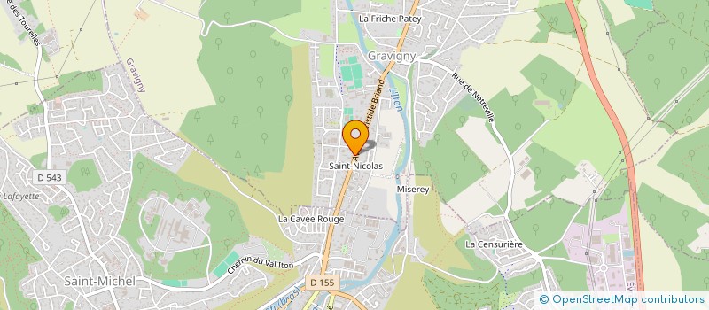 localisation de l'entreprise CONSEIL DEPARTEMENTAL DE L ORDRE DES MASSEURS KINESITHERAPEUTES à GRAVIGNY