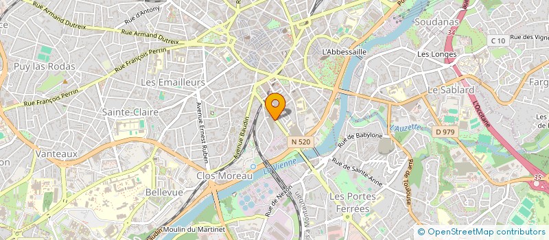 localisation de l'entreprise CONSEIL DEPARTEMENTAL DE L'ORDRE DES MASSEURS KINESITHERAPEUTES à LIMOGES