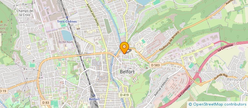 localisation de l'entreprise CONSEIL DEPARTEMENTAL DE L ORDRE DES MASSEURS KINESITHERAPEUTES à BELFORT