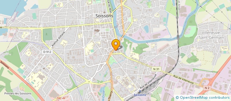 localisation de l'entreprise CONSEIL DEPARTEMENTAL DE L ORDRE DES MASSEURS KINESITHERAPEUTES DE L AISNE à SOISSONS