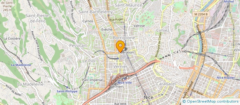 localisation de l'entreprise CONSEIL DEPARTEMENTAL DE L ORDRE DES MASSEURS KINESITHERAPEUTES DES ALPES MARITIMES à NICE