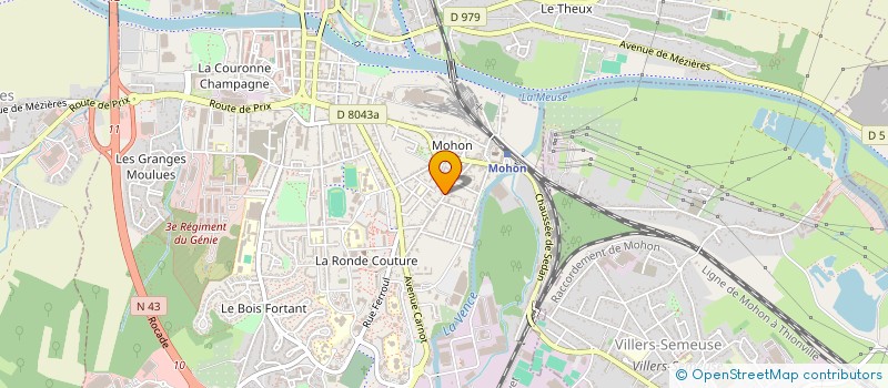 localisation de l'entreprise CONSEIL DEPARTEMENTAL DES PARENTS D'ELEVES DU 08  CHARLEVILLE-MEZIERES