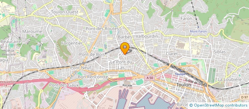 localisation de l'entreprise CONSEIL DEPARTEMENTAL DU CULTE MUSULMAN DU VAR ( CDCM-VAR )  TOULON