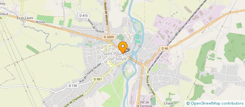 localisation de l'entreprise CONSEIL DEPARTEMENTAL ORDRE DES MASSEURS KINESITHERAPEUTES  SAINT-POURCAIN-SUR-SIOULE