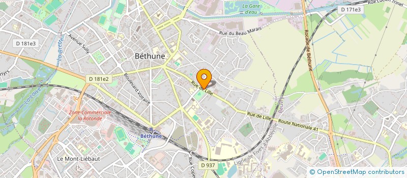 localisation de l'entreprise CONSEIL DEPARTEMENTAL PARENTS à BETHUNE