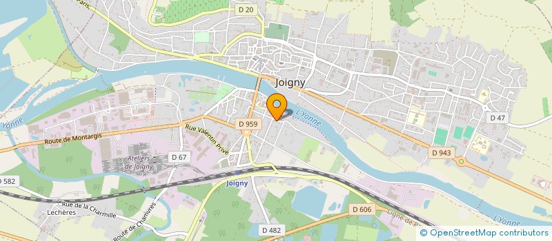 localisation de l'entreprise CONSEIL DEPARTEMENTALE DE L ORDRE DES SAGES FEMMES DE L YONNE à JOIGNY