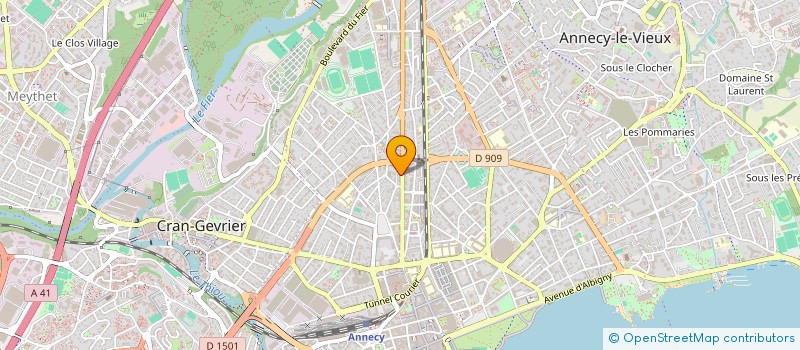 localisation de l'entreprise CONSEIL DES ALPES à ANNECY