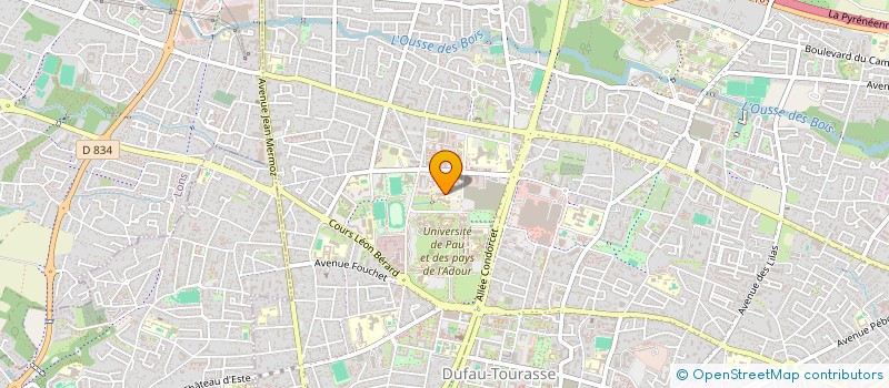 localisation de l'entreprise CONSEIL DES ASSOCIATIONS GROUPE ESC PAU à PAU