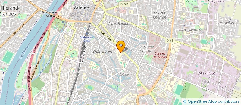 localisation de l'entreprise CONSEIL DES ETUDIANTS DE CAMILLE VERNET (CECV) à VALENCE