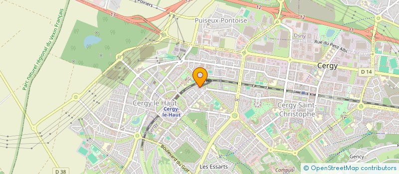 localisation de l'entreprise CONSEIL DES INSTITUTIONS MUSULMANES DU VAL-D'OISE  CERGY