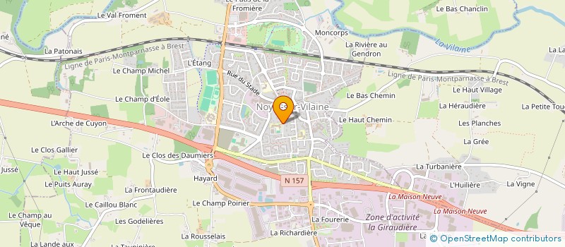 localisation de l'entreprise CONSEIL DES PARENTS D ELEVES  NOYAL-SUR-VILAINE