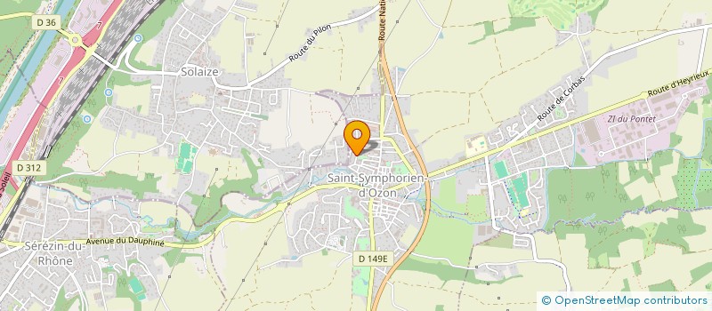 localisation de l'entreprise CONSEIL DES PARENTS D'ELEVES DE L'ECOLE DU PARC  SAINT-SYMPHORIEN-D OZON