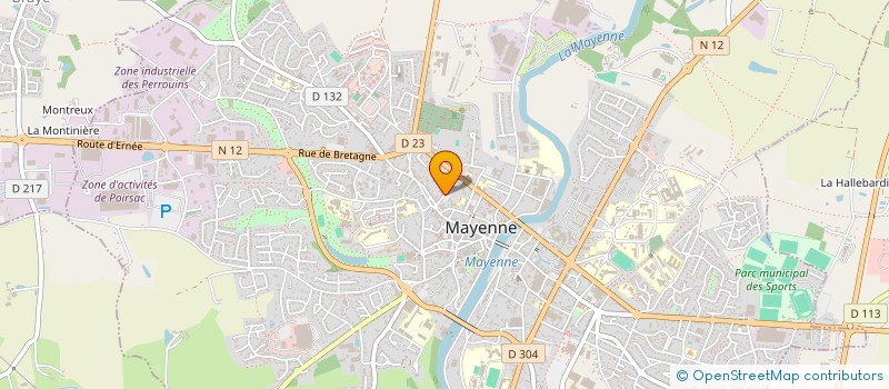 localisation de l'entreprise CONSEIL DES PARENTS D'ELEVES DU LYCEE LAVOISIER à MAYENNE
