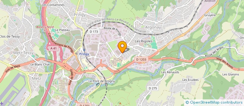 localisation de l'entreprise CONSEIL DES PARENTS D'ELEVES F.C.P.E DU LYCEE TECHNIQUE LOUIS LACHENAL à ARGONAY