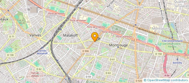 localisation de l'entreprise CONSEIL DIFFUSION PROMOTION à MONTROUGE