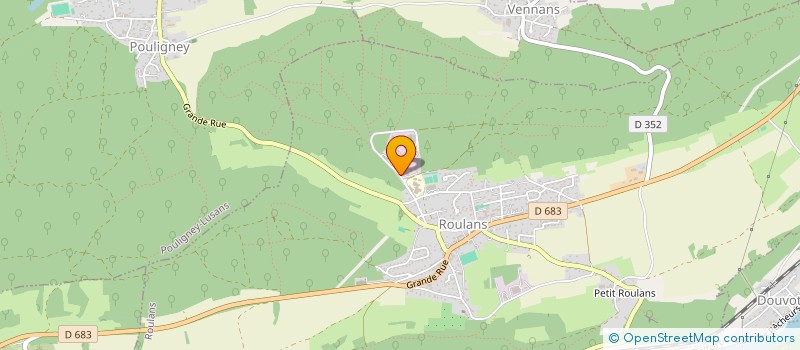 localisation de l'entreprise CONSEIL ELEVAGE 25-90  ROULANS