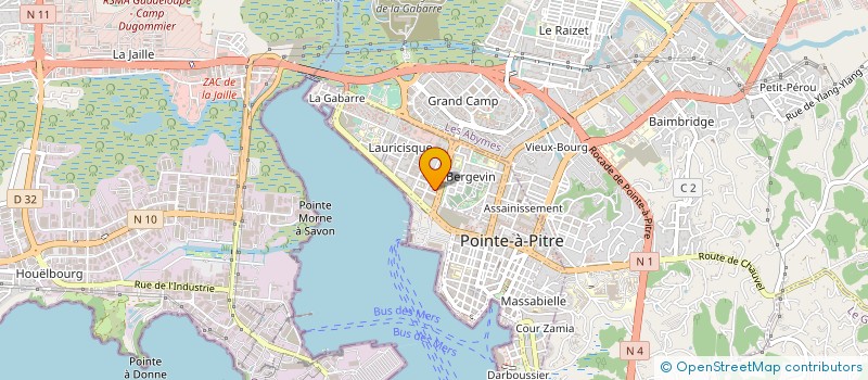 localisation de l'entreprise CONSEIL'ELLA SERVICES  POINTE-A-PITRE