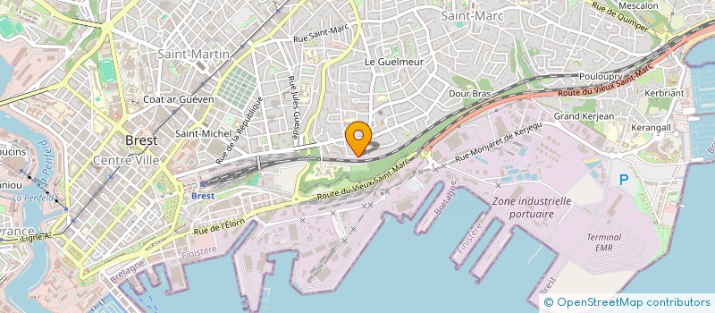 localisation de l'entreprise CONSEIL EN ARCHITECTURE, INGENIERIE POUR LA RENOVATION ET LE NEUF à BREST