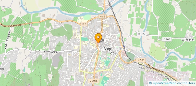 localisation de l'entreprise CONSEIL EN GESTION INFORMATIQUE ET RESEAUX  BAGNOLS-SUR-CEZE