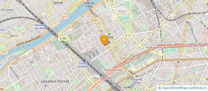 localisation de l'entreprise CONSEIL EN ORGANISATION ET GESTION SOCIAL à CLICHY