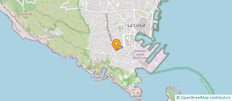 localisation de l'entreprise CONSEIL EN RESSOURCES HUMAINES  LA CIOTAT