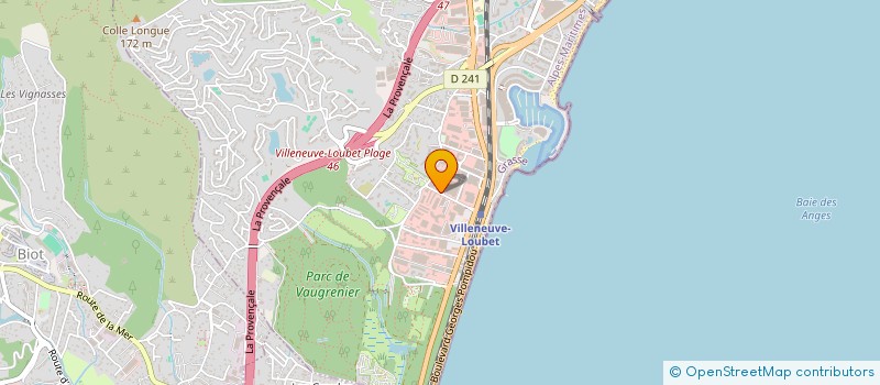 localisation de l'entreprise CONSEIL EN SECURITE C E S SOC NOUV à VILLENEUVE-LOUBET