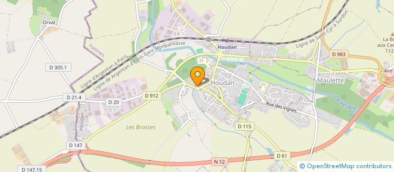 localisation de l'entreprise CONSEIL ENERGIE à HOUDAN