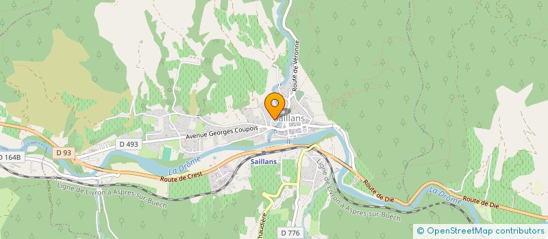localisation de l'entreprise CONSEIL ENERGIE ENVIRONNEMENT à SAILLANS