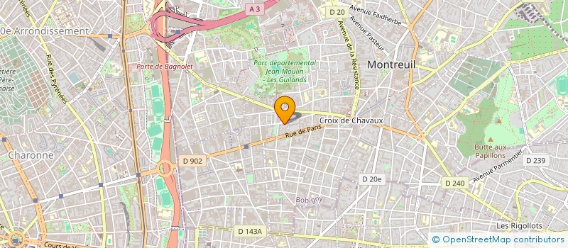 localisation de l'entreprise CONSEIL ENERGIE PARTICULIER PROFESSIONNEL  MONTREUIL