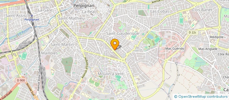 localisation de l'entreprise CONSEIL ENVIRON TECHNOLOGIE APPLIQUEE  PERPIGNAN