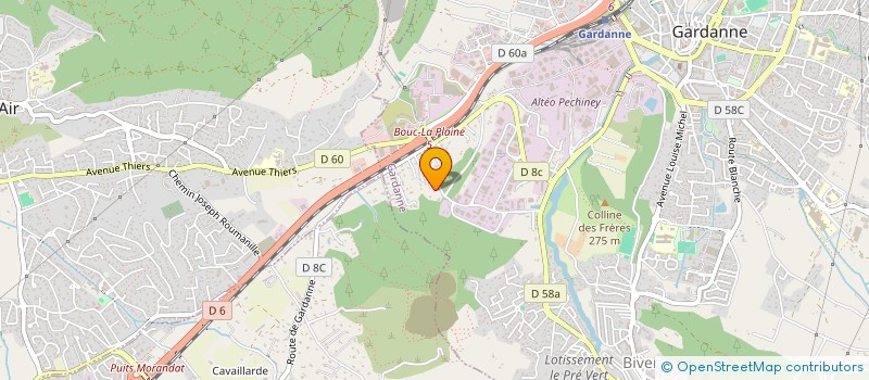 localisation de l'entreprise CONSEIL ET ASSISTANCE EN BATIMENT IMMOBILIER ET SERVICES  GARDANNE