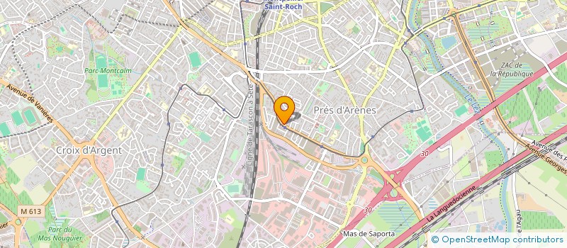 localisation de l'entreprise CONSEIL ET COORDINATION TRAVAUX 74 à MONTPELLIER