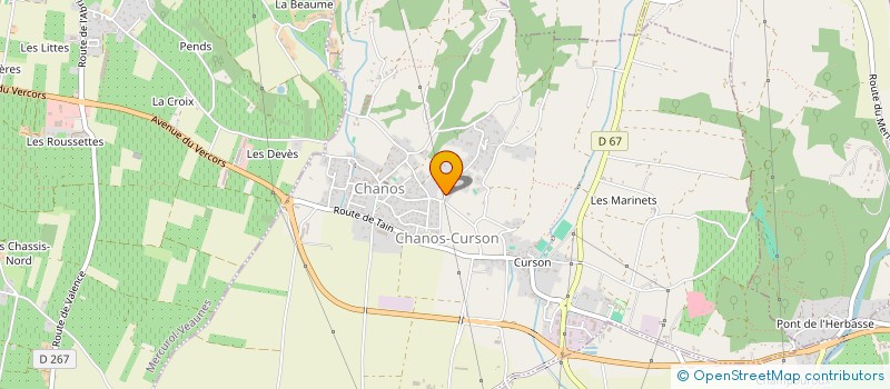 localisation de l'entreprise CONSEIL ET DEVELOPPEMENT  CHANOS-CURSON