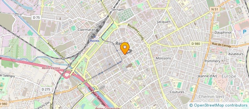 localisation de l'entreprise CONSEIL ET DEVELOPPEMENT COMMERCIAL  REIMS