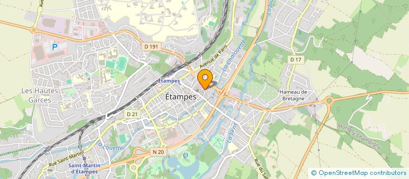 localisation de l'entreprise CONSEIL ET DEVELOPPEMENT DE LOGICIEL à ETAMPES